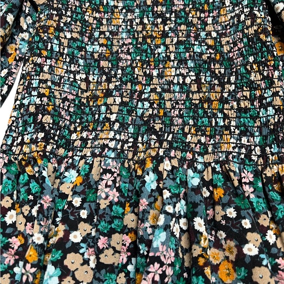 Pink Lily Floral smocked blouse size Small - Picture 2 of 7